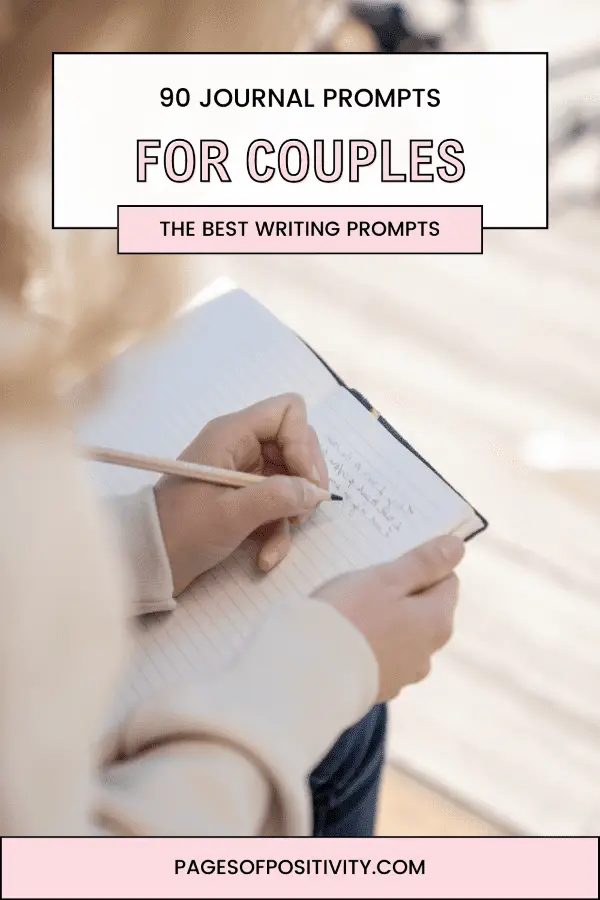 a pin for a blog post about journal prompts for couples