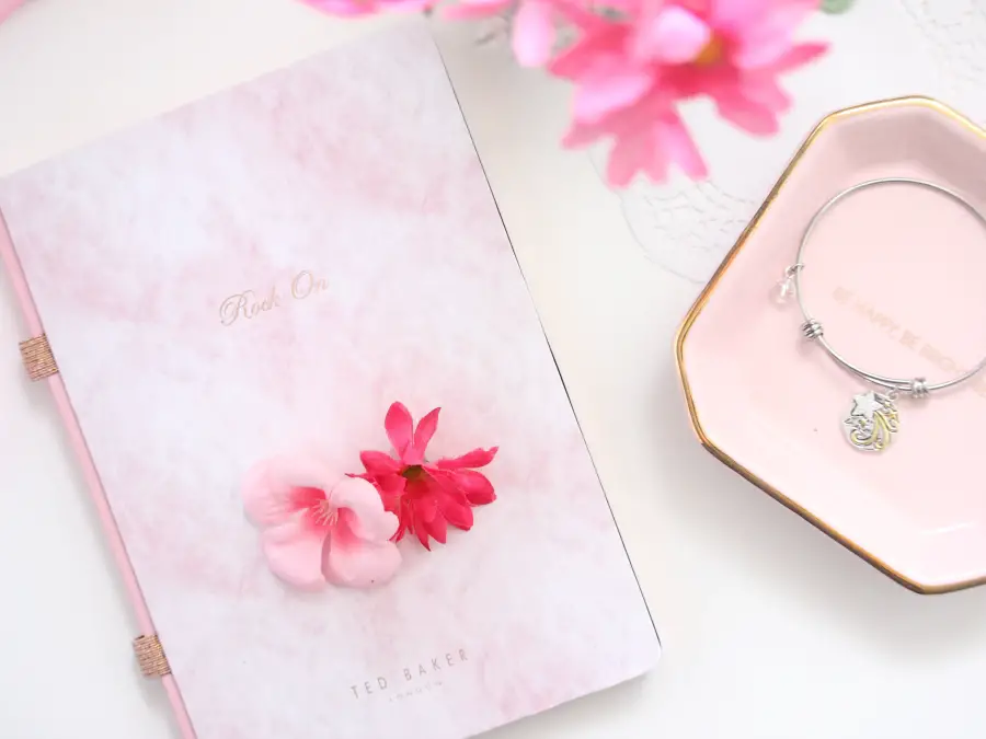 a pink beautiful journal