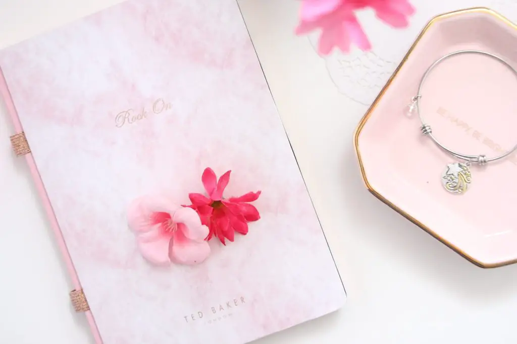a beautiful pink journal