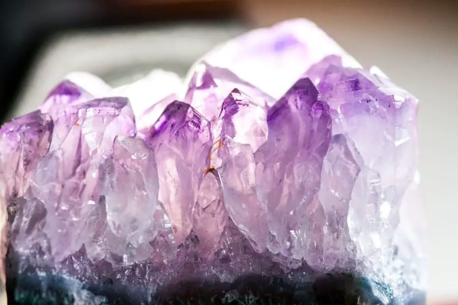 a featured image for a blog post about amethyst affirmations
