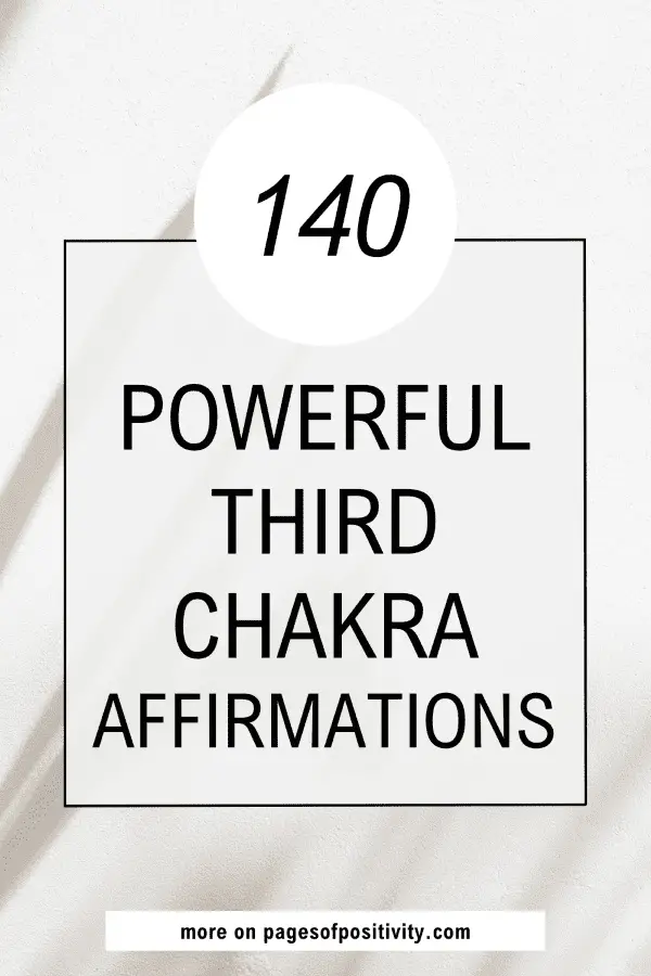 a pin that says in a large font third eye chakra affirmations