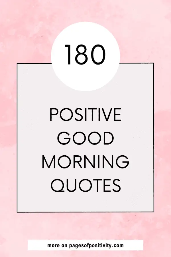 a pin for a blog post about quotes about a good morning