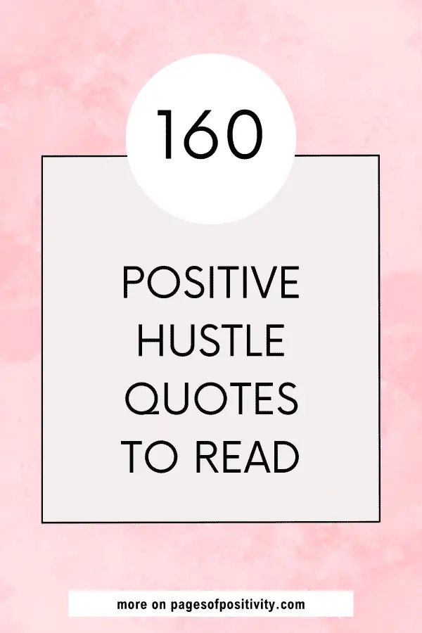 a pin for a blog post about quotes about hustling