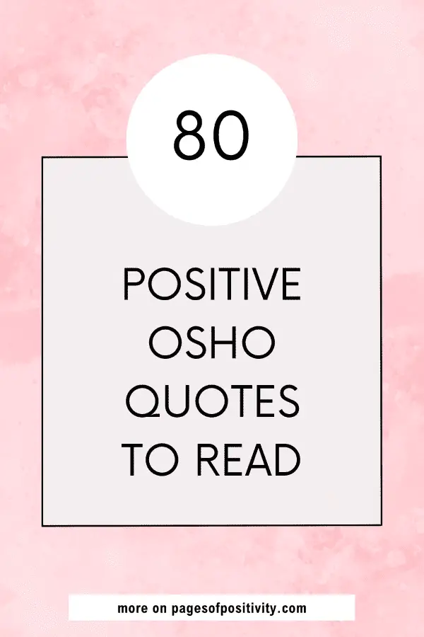 a pin for a blog post about quotes by osho