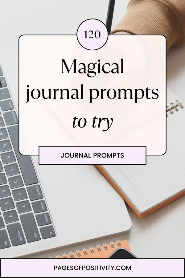 a pin that says in a large font magical journal prompts
