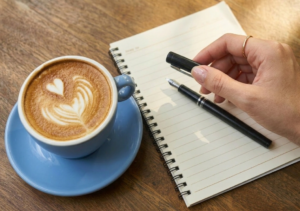 a featured image for a blog post about beginners guide to journaling