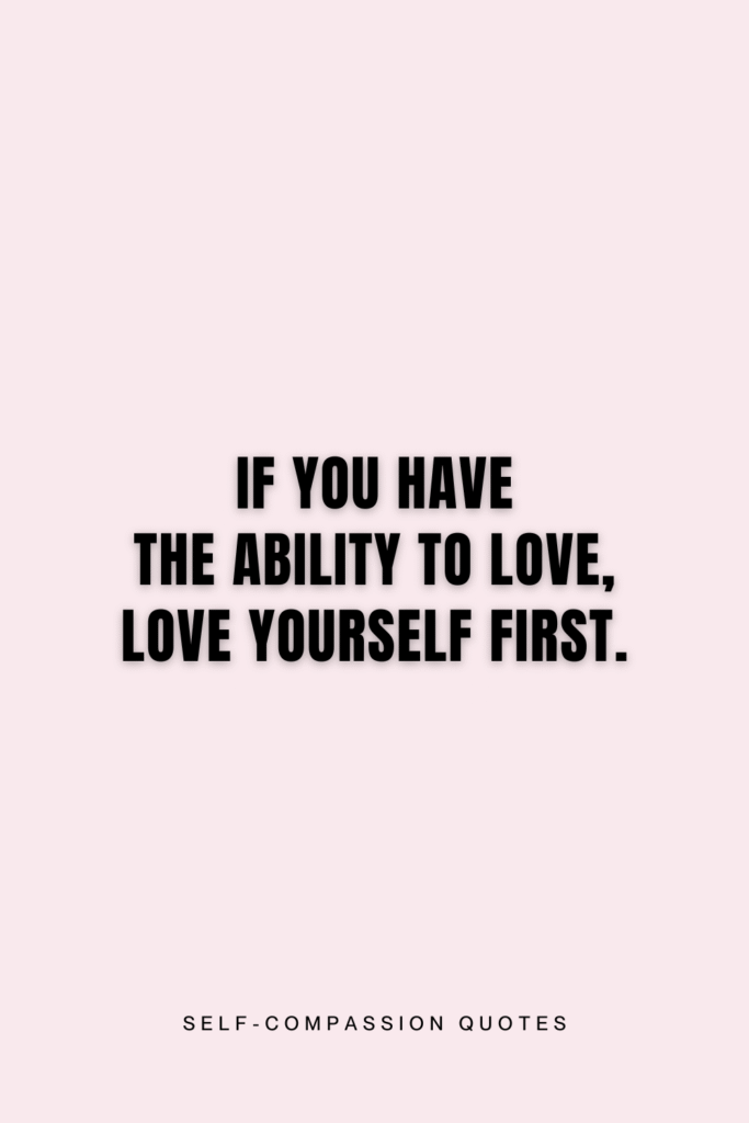 a self-compassion quote