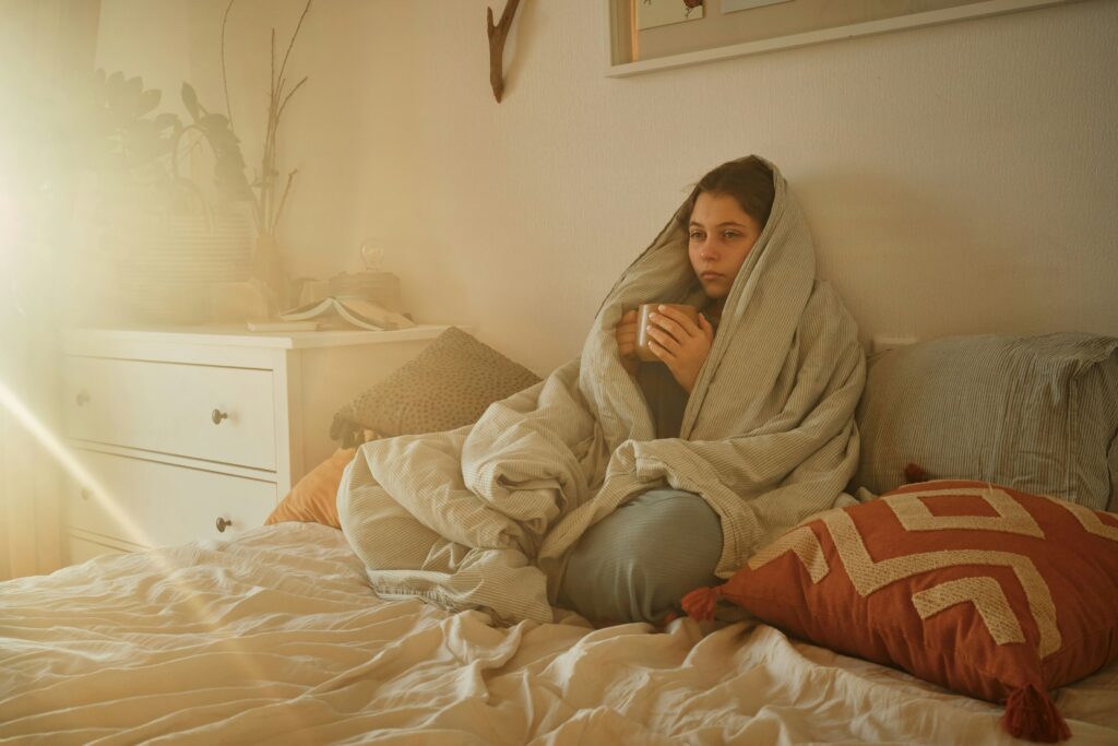 a sad woman