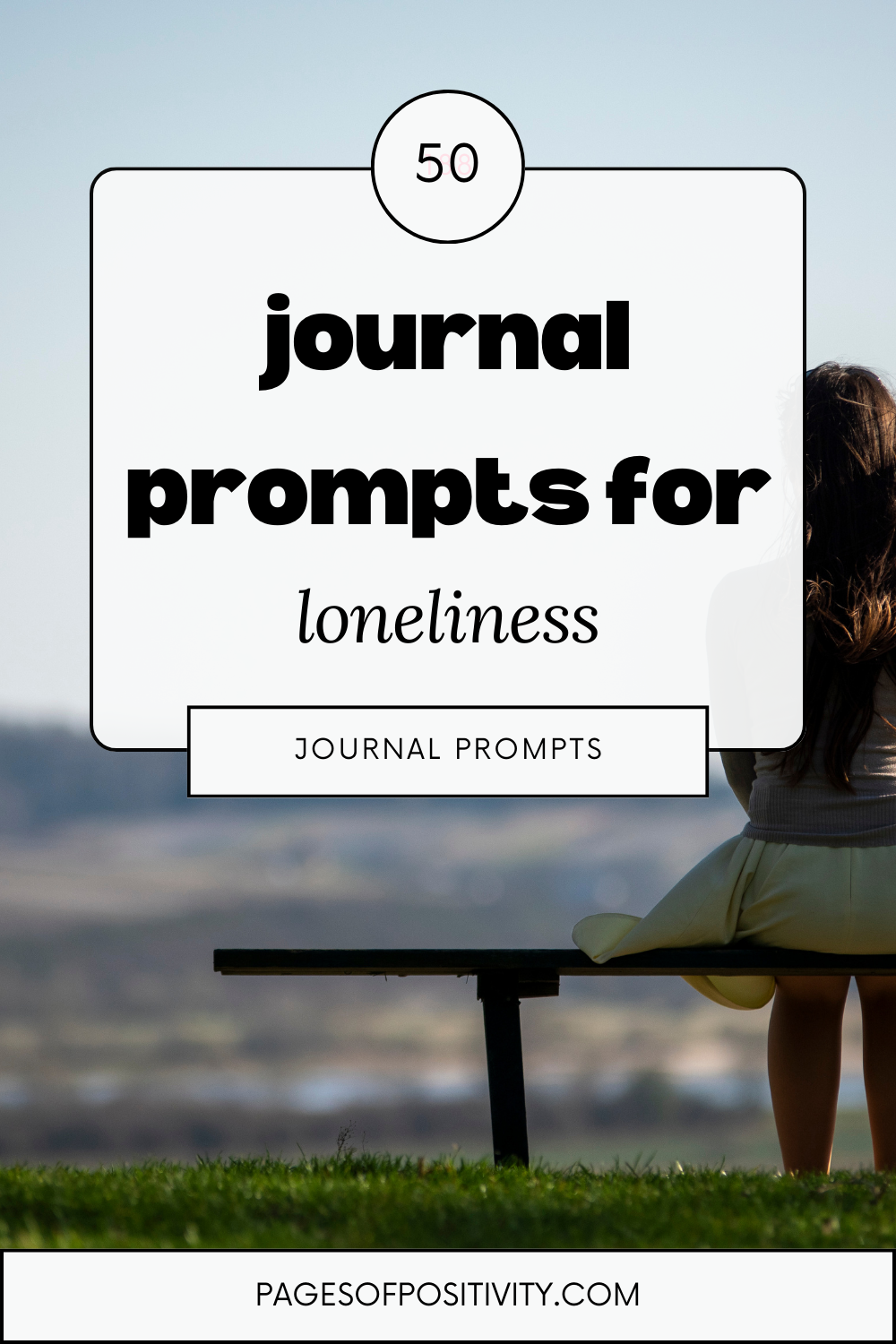 a pin that says in a large font journal prompts for loneliness
