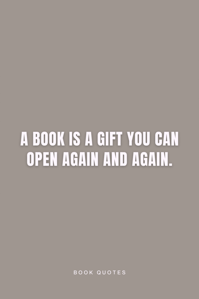 a pin that says in a large font book quotes