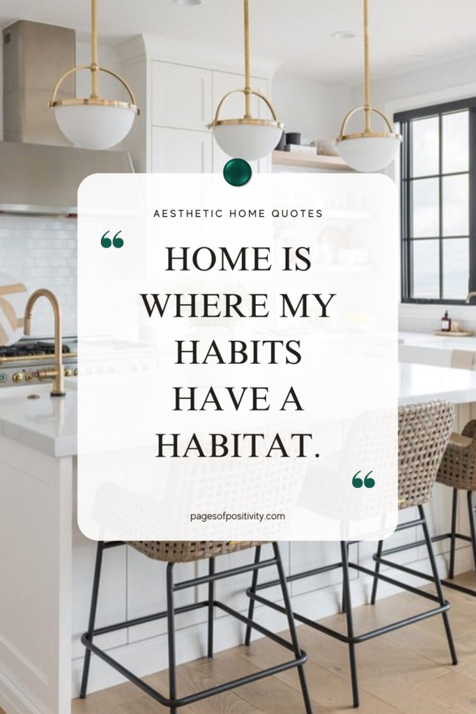an aesthetic home quote