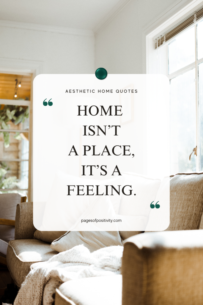 an aesthetic home quote