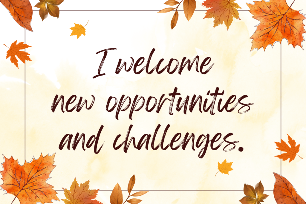 an autumn affirmation