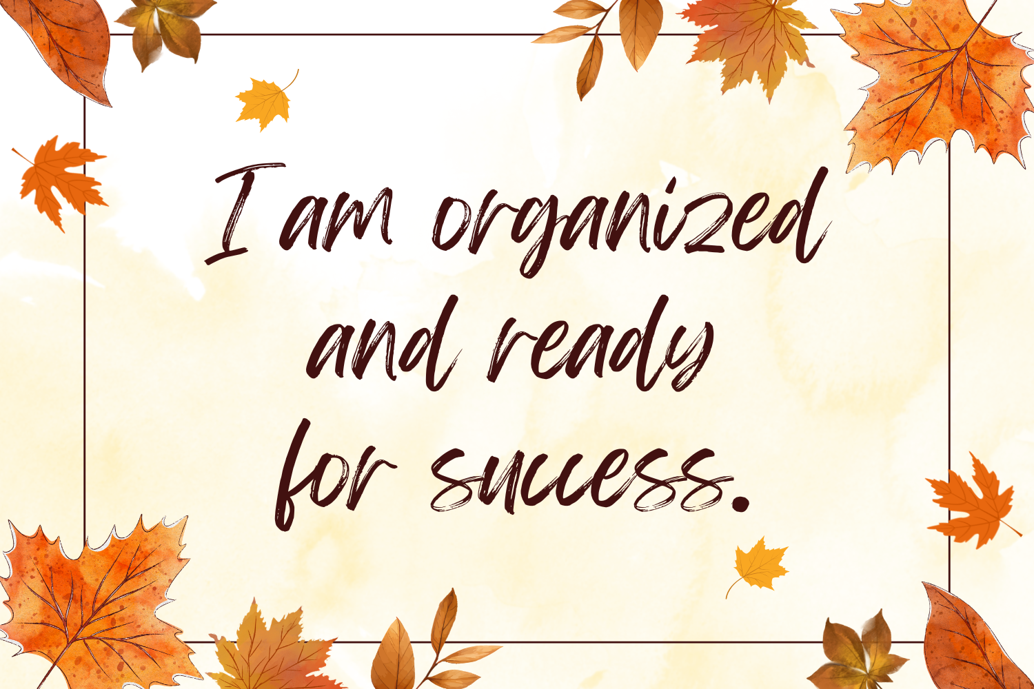 an autumn affirmation