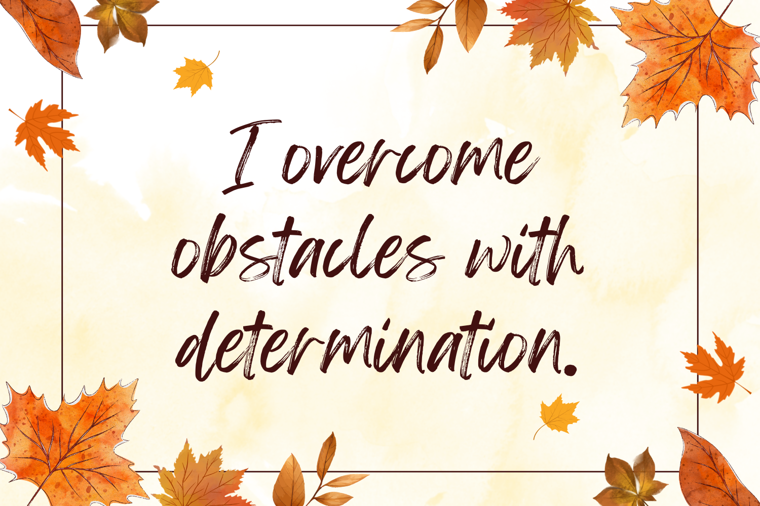 an autumn affirmation
