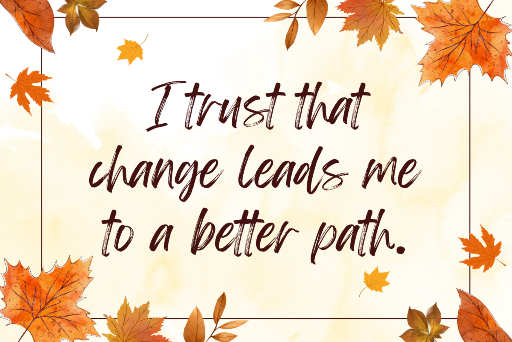 an autumn affirmation
