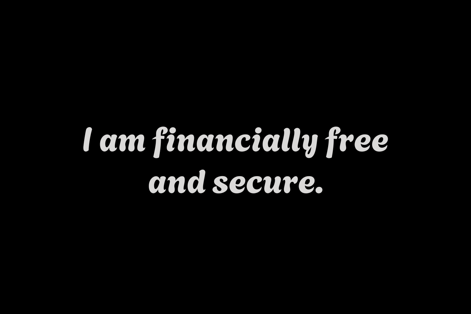 a daily affirmation for wealth