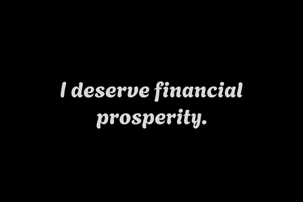 a daily affirmation for wealth