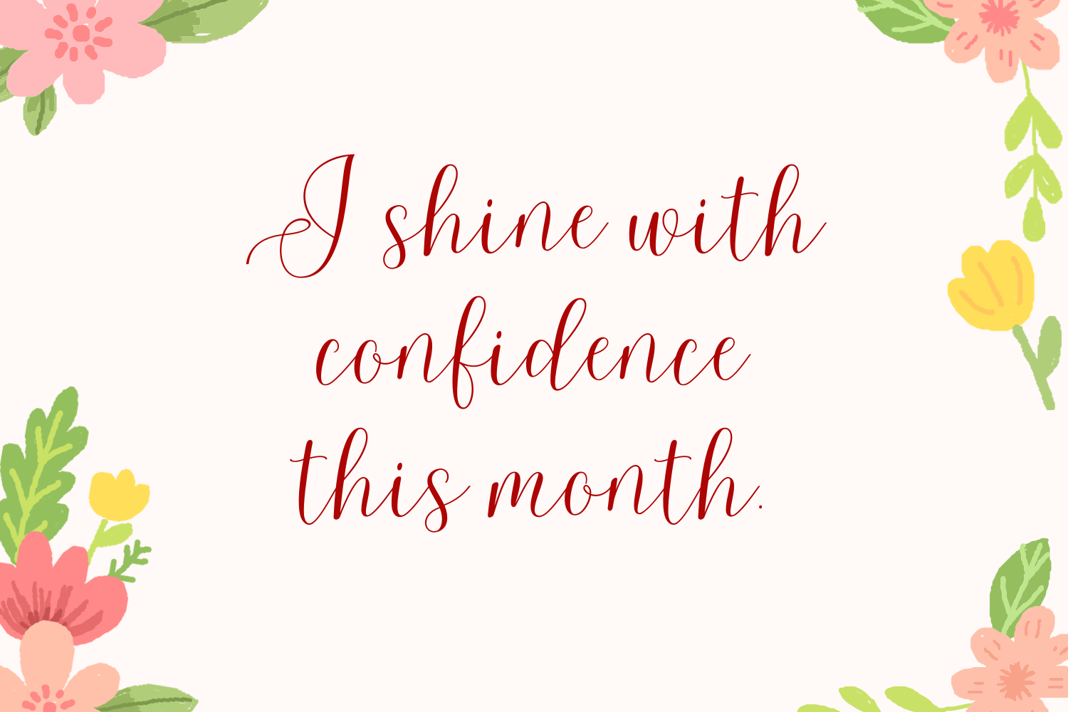 a spring affirmation
