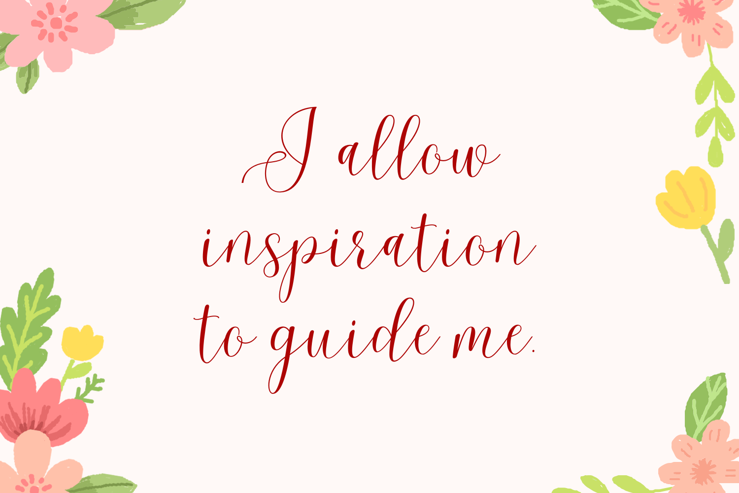 a spring affirmation
