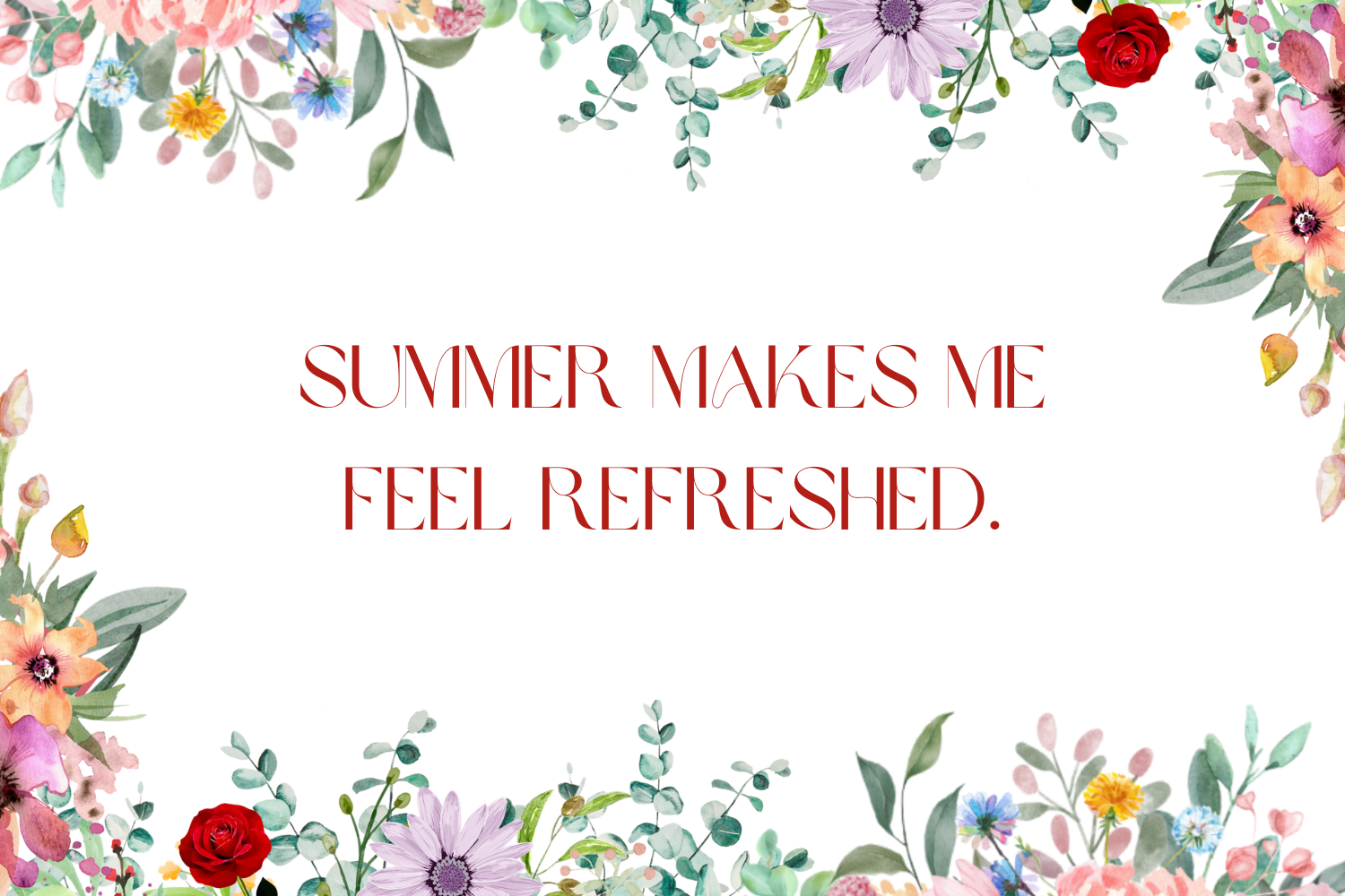 a summer affirmation