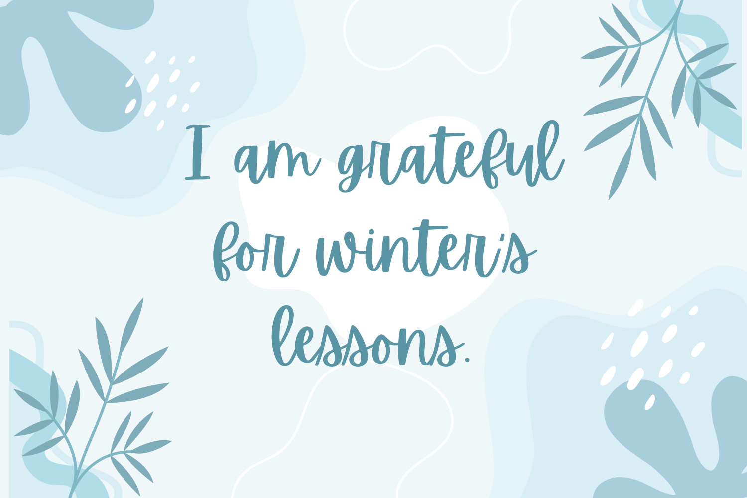 a winter affirmations