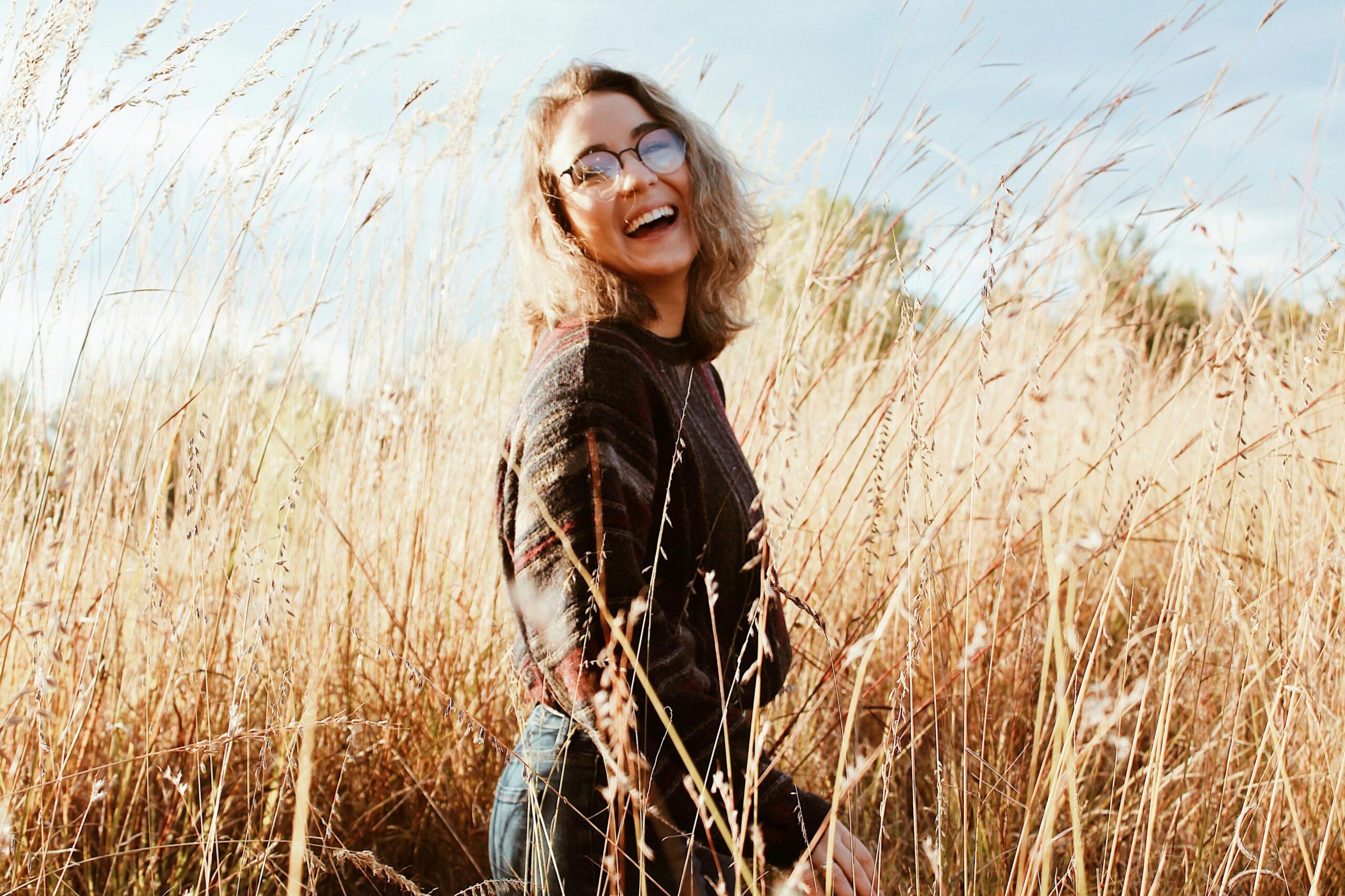 a happy woman
