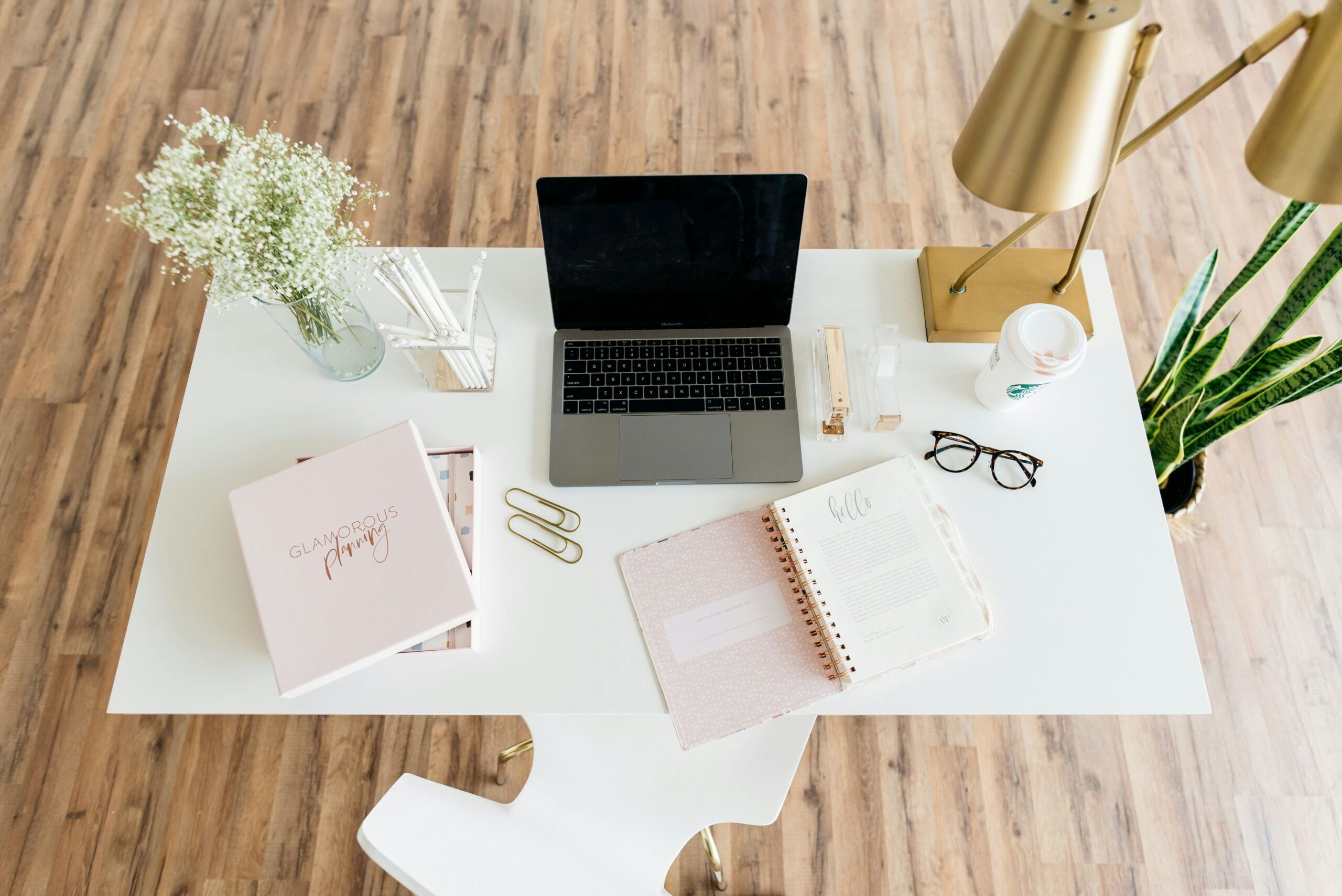 a journal on the table