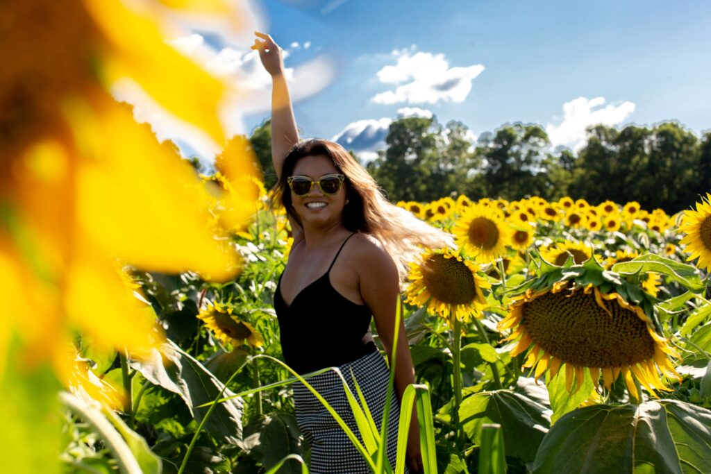 a happy woman